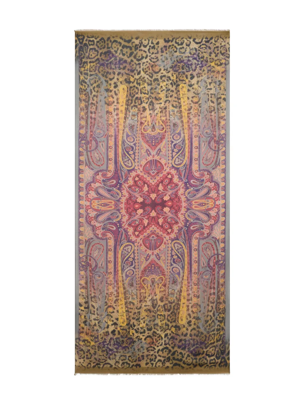 ETRO animal-pattern scarf - Marrone