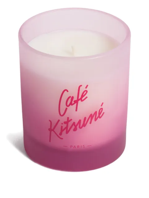 CAFÉ KITSUNÉ vela con logo