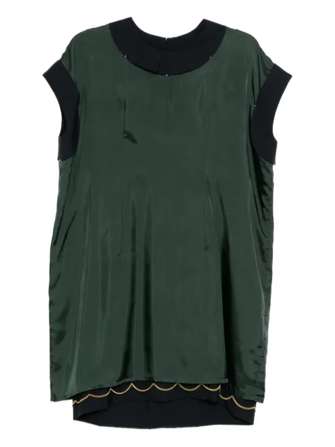 Kolor contrast-collar dress