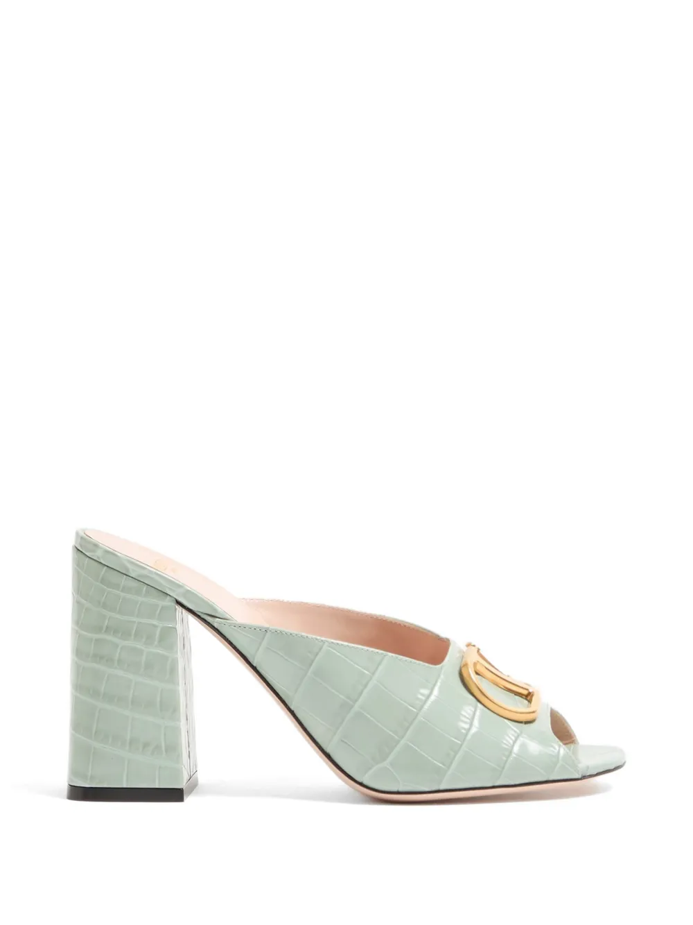 Valentino Garavani Sandali VLogo Signature con stampa 95mm - Verde