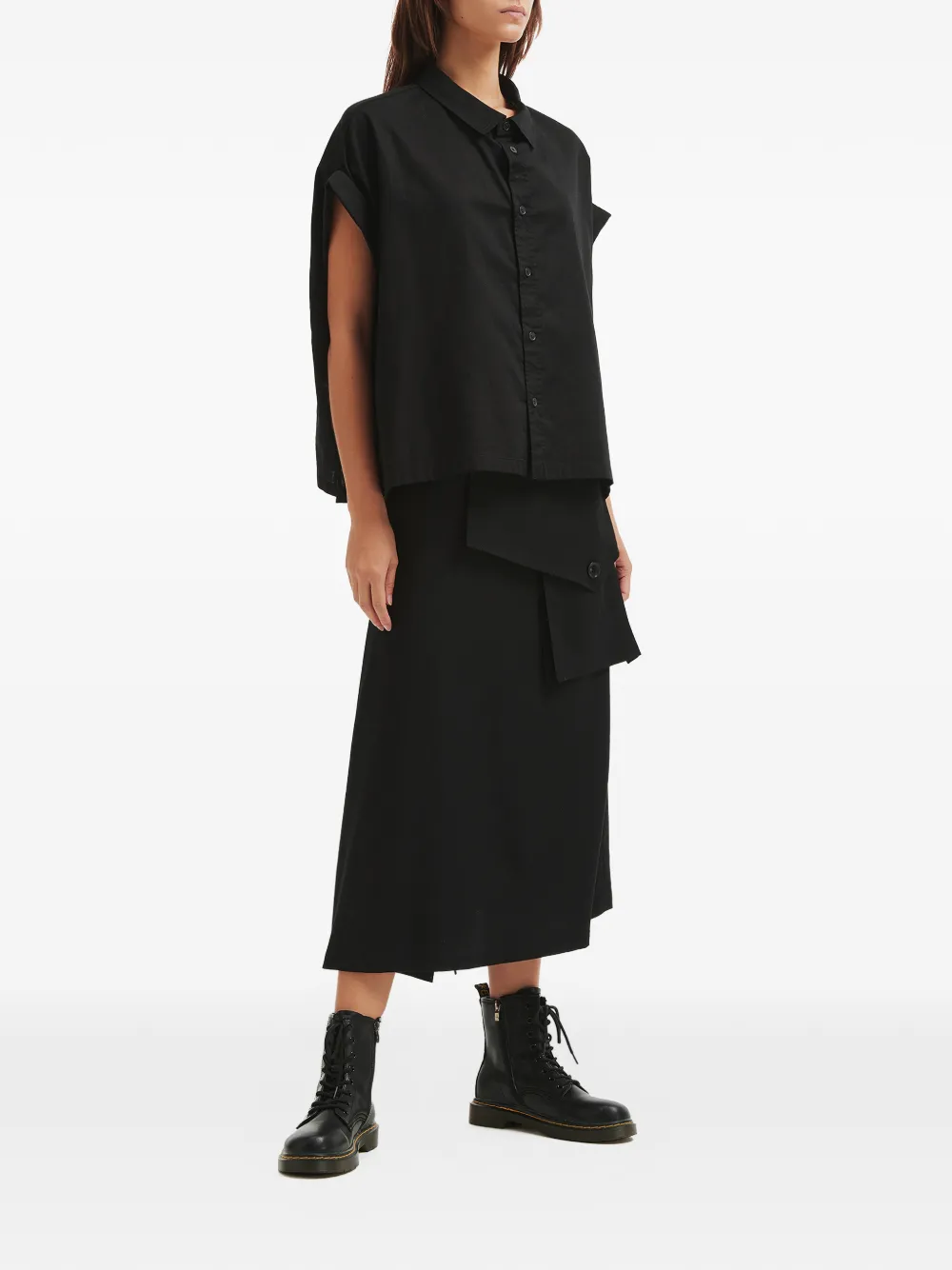 Y's buttoned shirt - Zwart