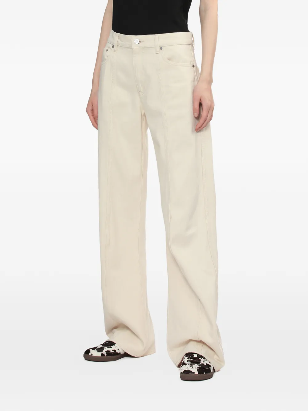  Helmut Lang Wide-leg Jeans - Neutrals 