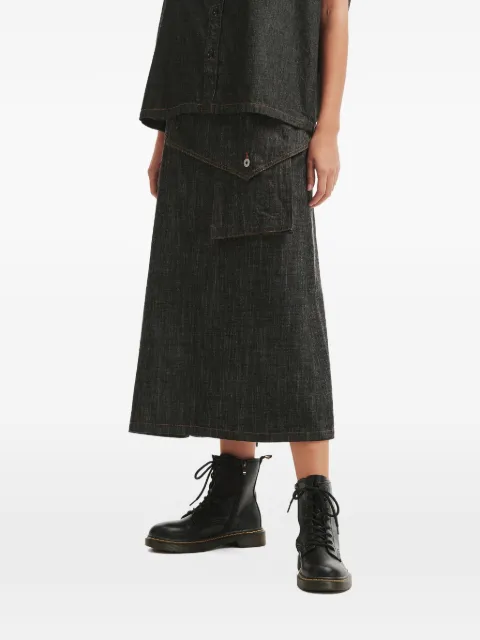 Y's pocket denim skirt