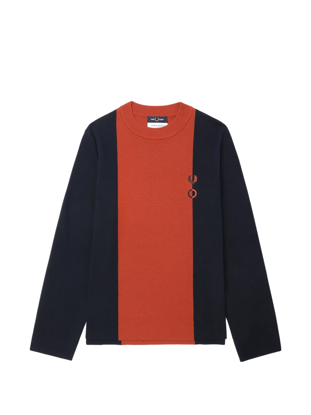 Fred Perry x Craig Green logo-detail sweater - Blue