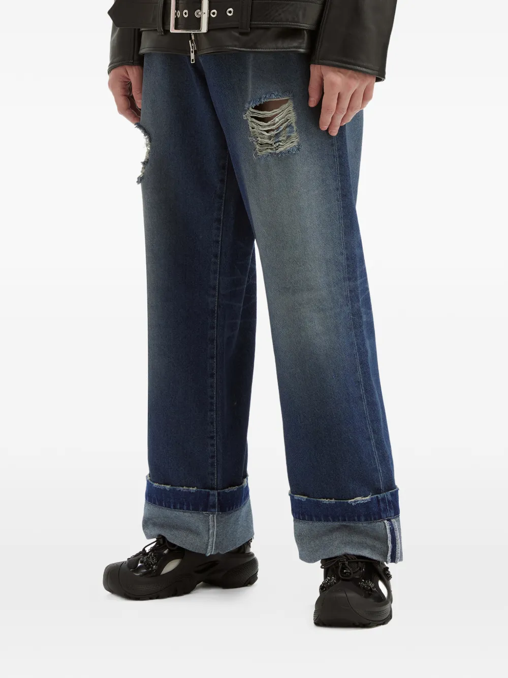  Simone Rocha Distressed Jeans - Blue 
