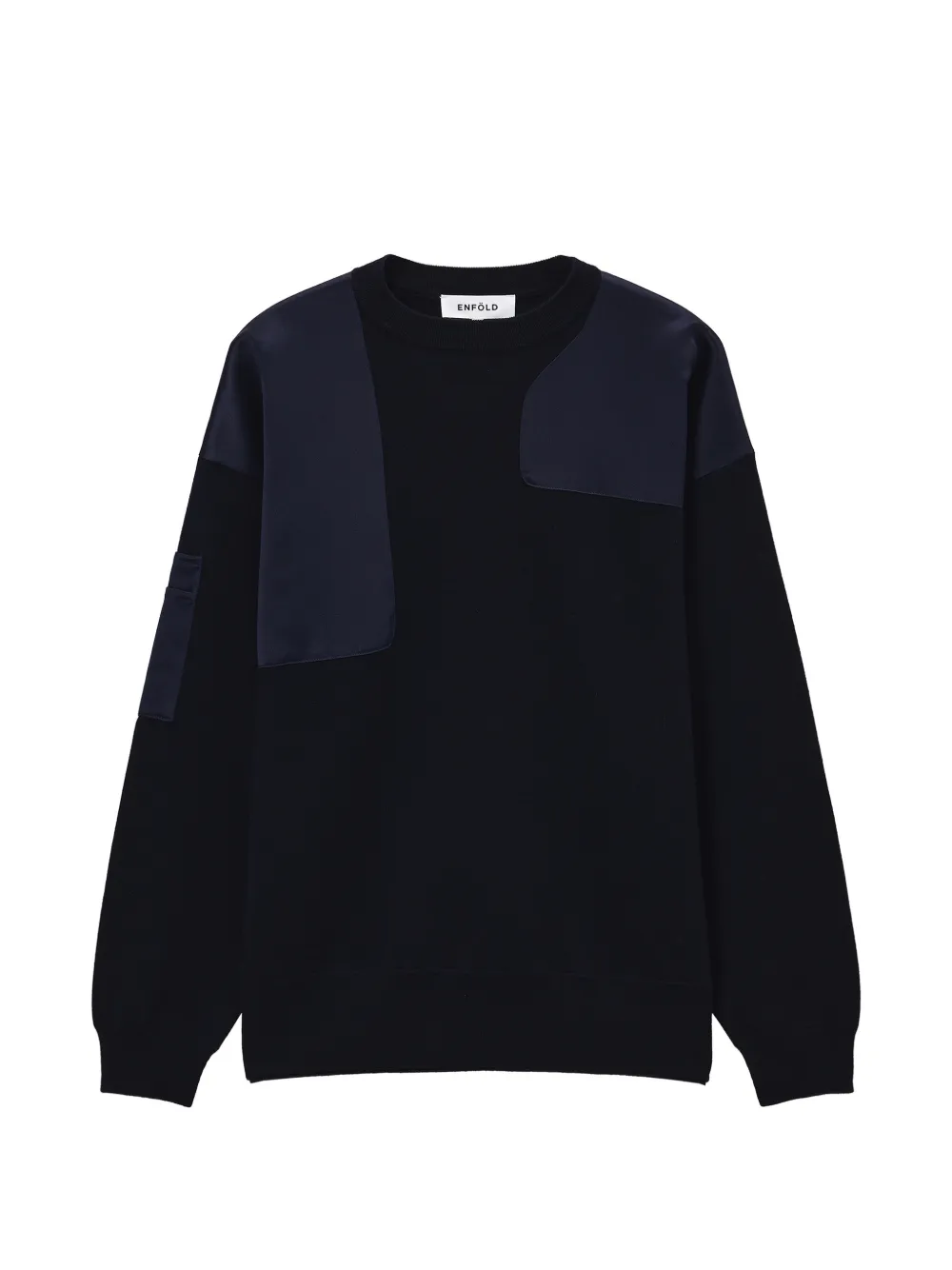 Enföld Panelled Sweater In Blue