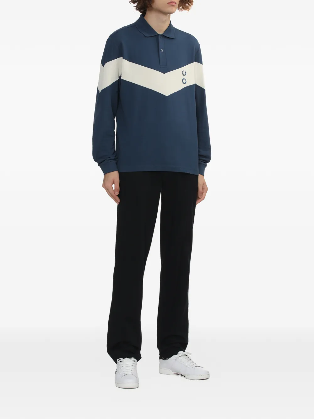 Fred Perry x Craig Green logo-detail polo shirt - Blauw