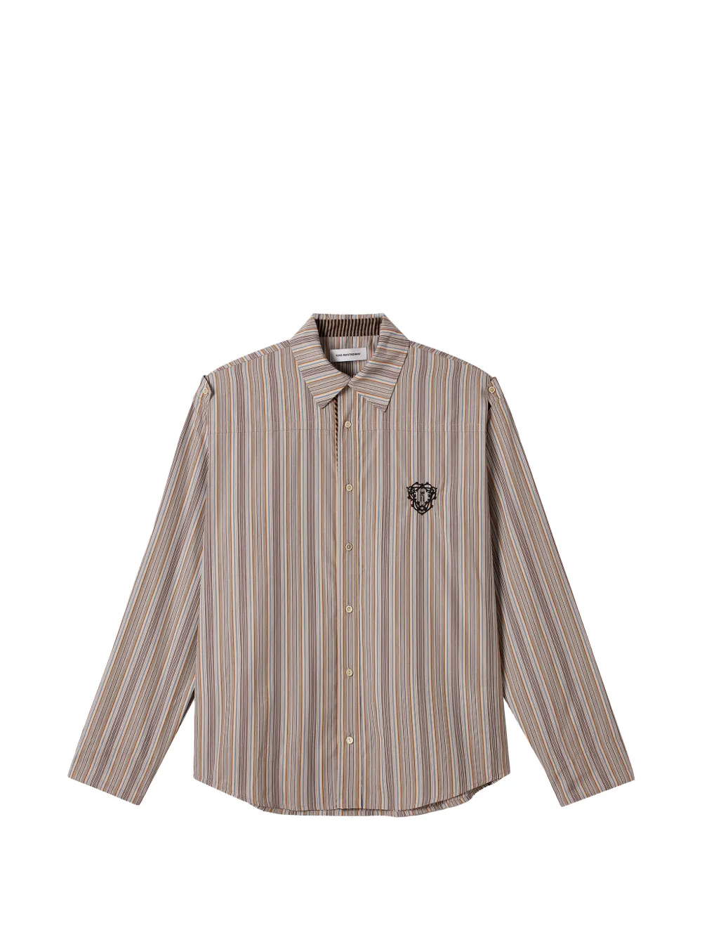 Kiko Kostadinov Toth striped shirt - Toni neutri