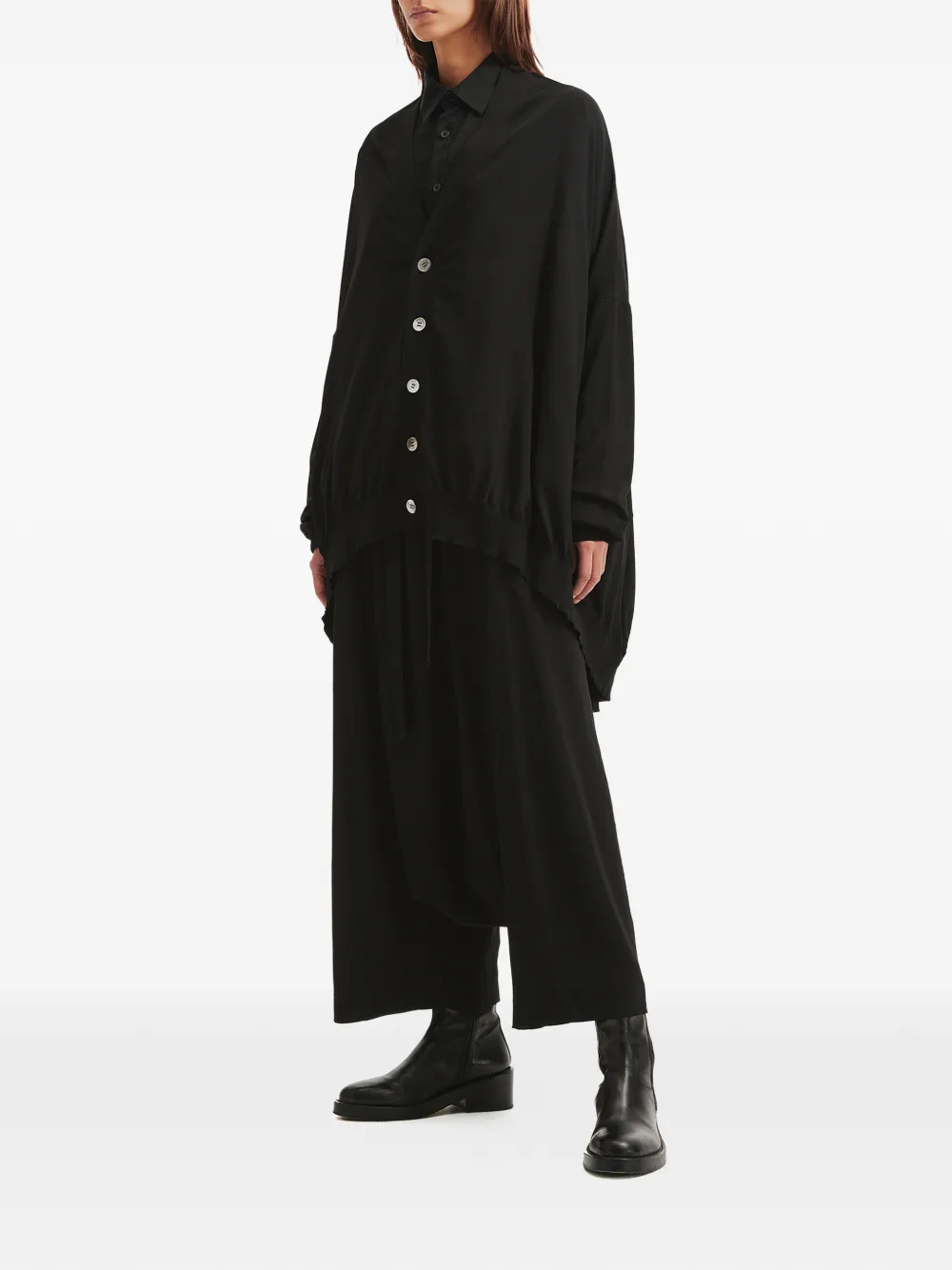 Buttoned Oversized Cardigan