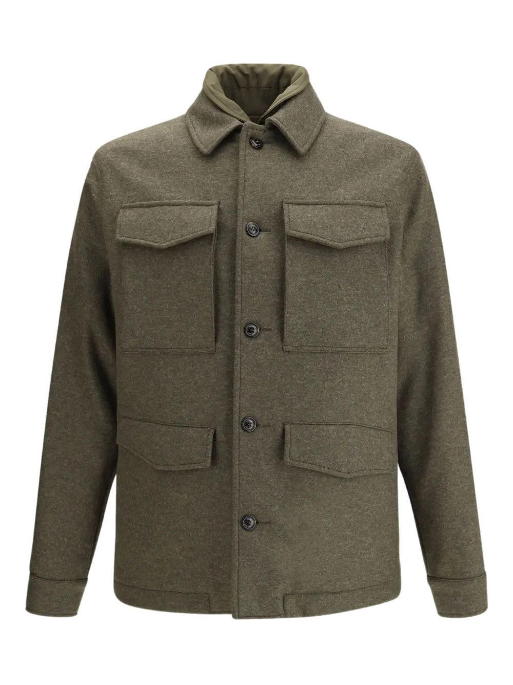 Valstar Demetry buttoned flap-pocket jacket | Green | Image 1