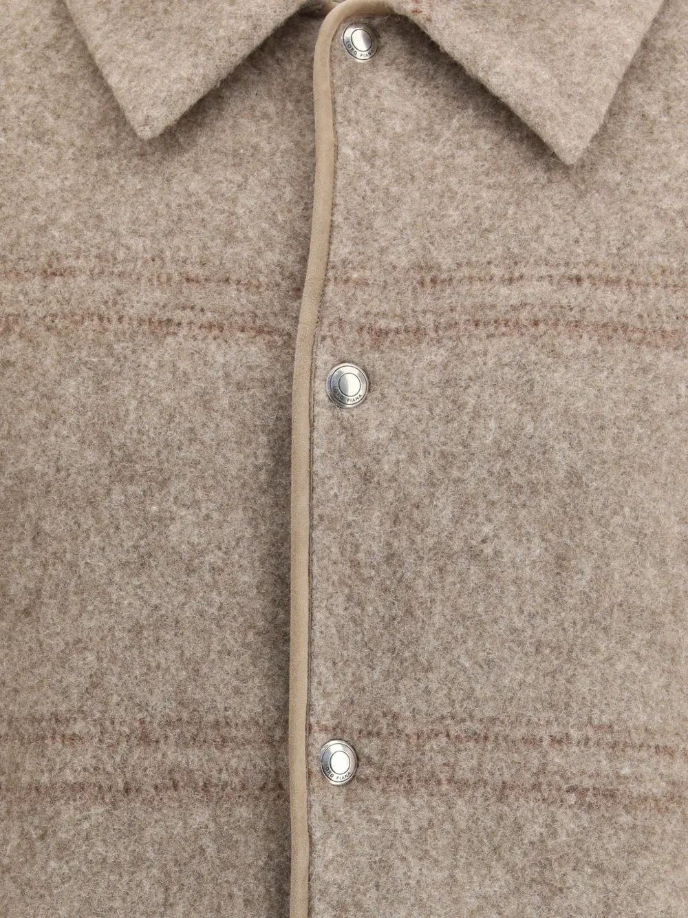 Loro Piana snap-button classic-collar jacket Beige