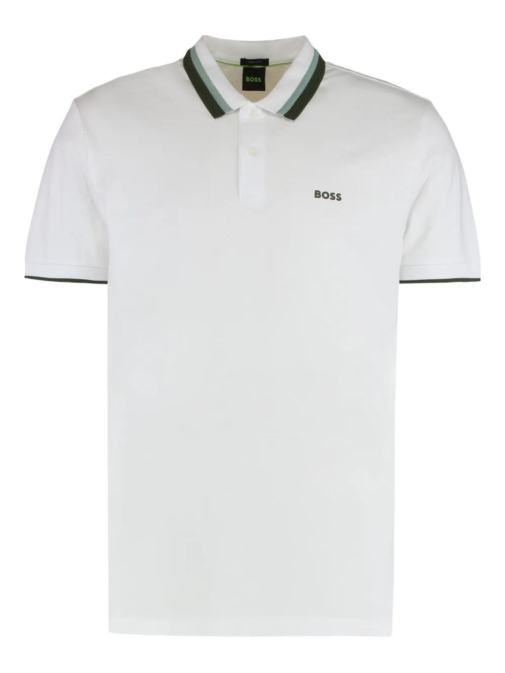 BOSS Poloshirt met korte mouwen Wit