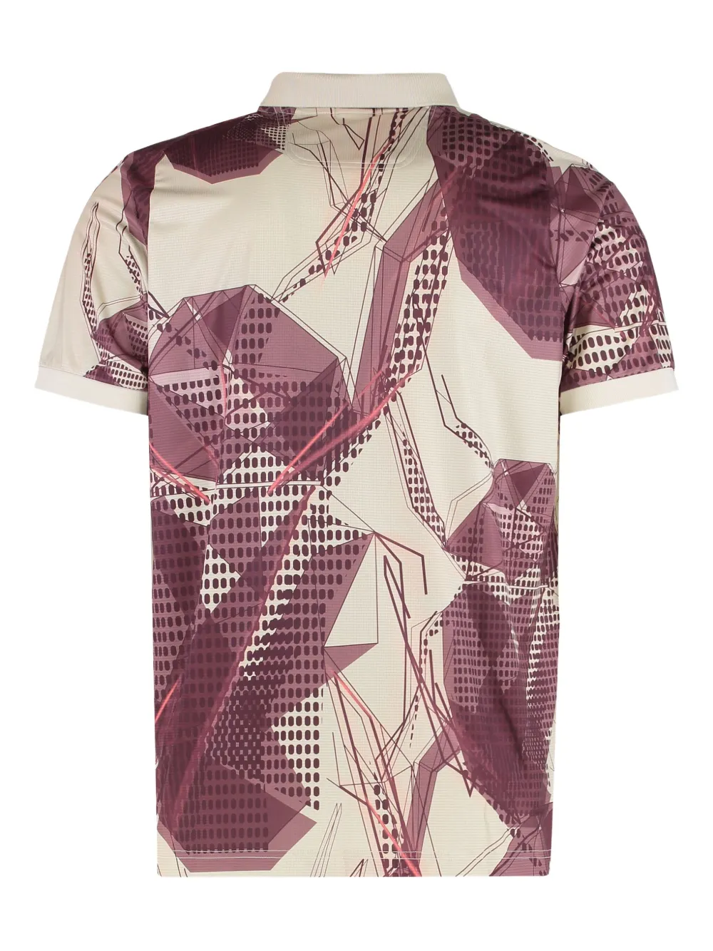 BOSS printed short-sleeve polo shirt - Beige