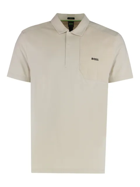 BOSS short-sleeved pocket polo shirt