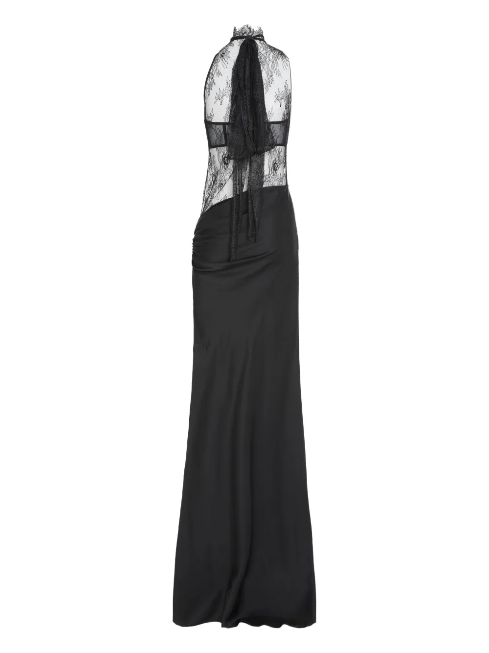 Les Filles D'eva Sleeveless Lace Maxi Dress In Black