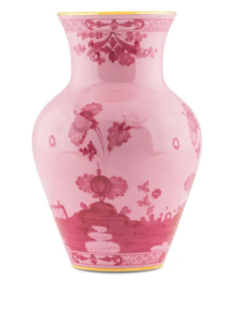 GINORI 1735 florero Oriente Italiano Porpora Gold Ming