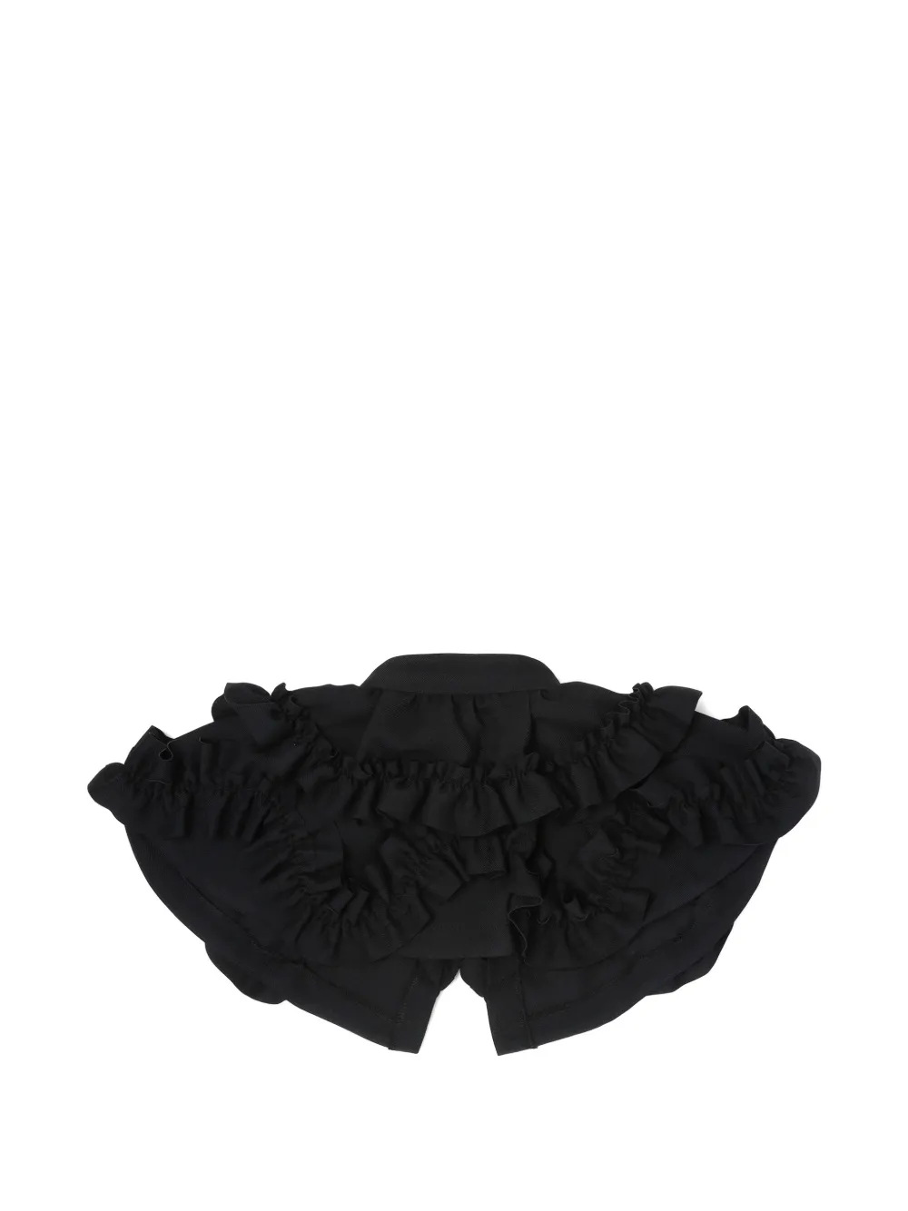 Comme Des Gar&ccedil;ons Girl ruffled bow scarf - Zwart