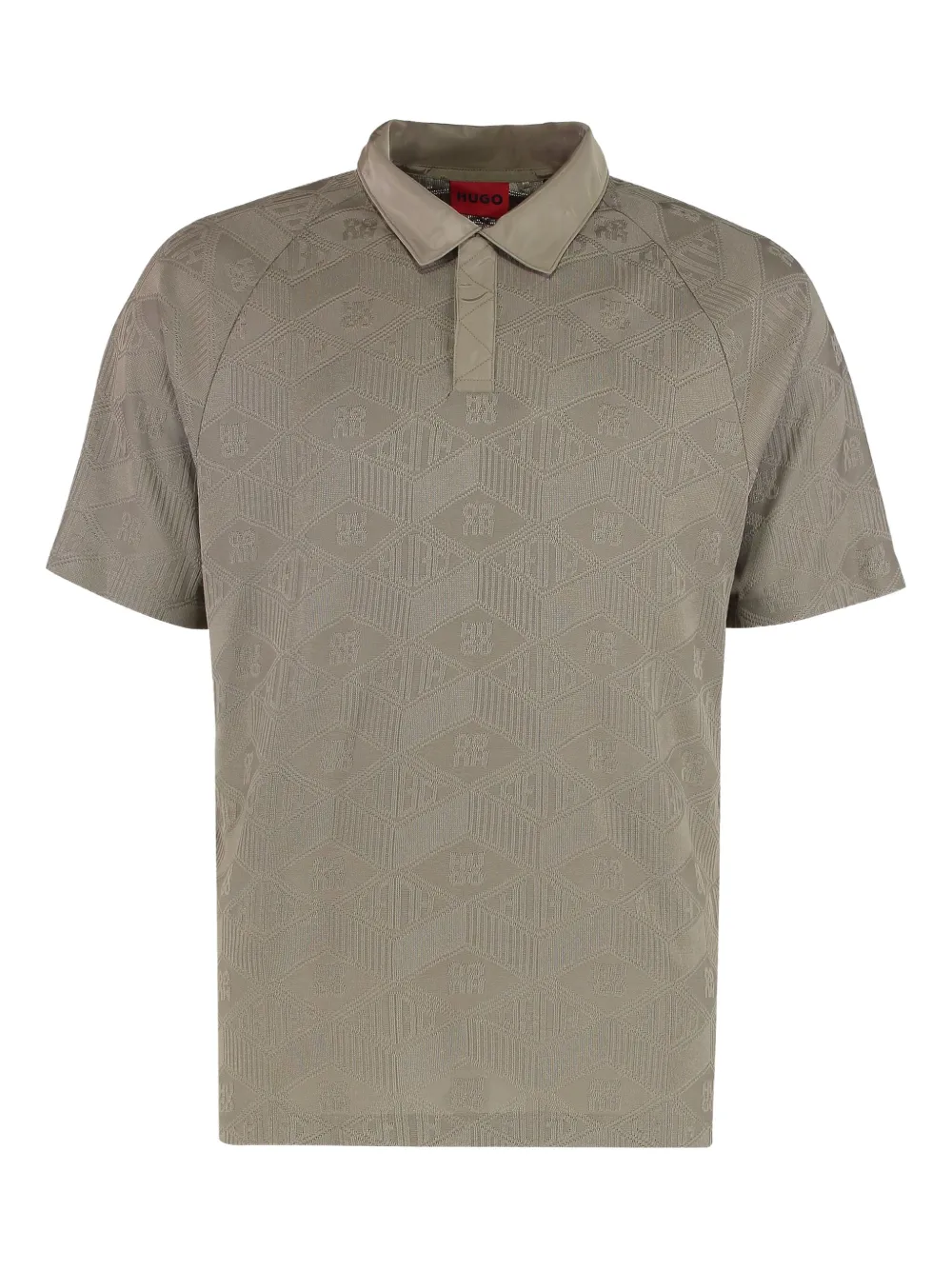 BOSS playera tipo polo en jacquard | neutro | Image 1