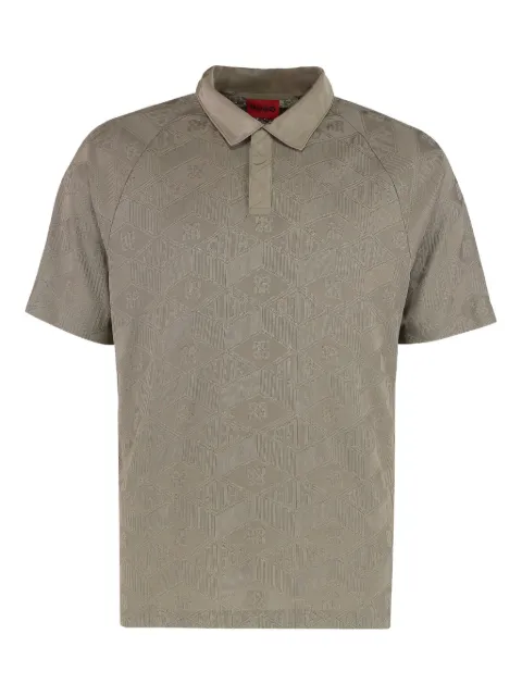 BOSS jacquard polo shirt