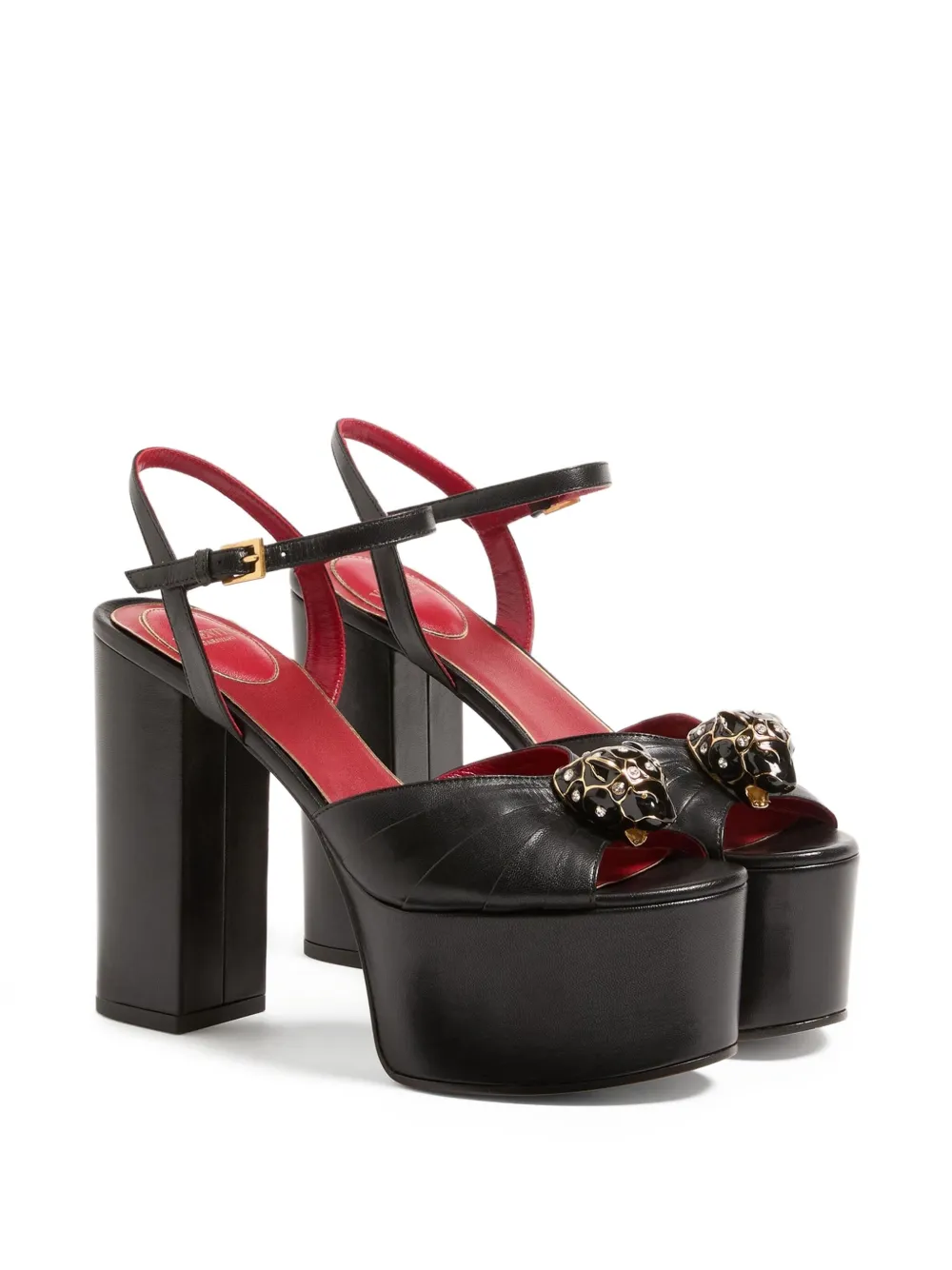 Valentino Garavani Panthea sandalen met plateauzool en hak Zwart