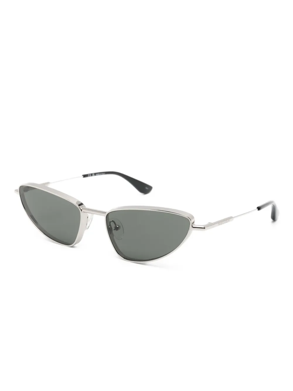 Alexander McQueen Eyewear Zonnebril met cat-eye montuur - Zilver