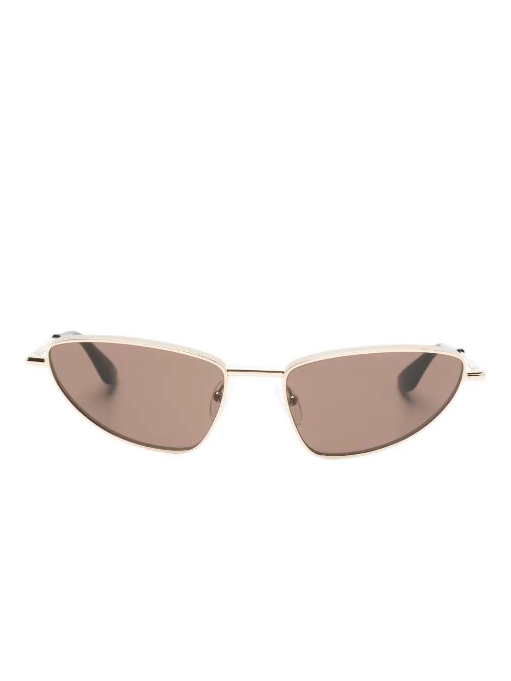 Alexander McQueen Eyewear Occhiali da sole geometrici - Oro