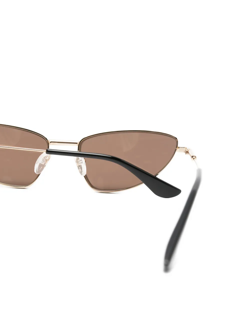 Alexander McQueen Eyewear Zonnebril met geometrisch montuur Goud