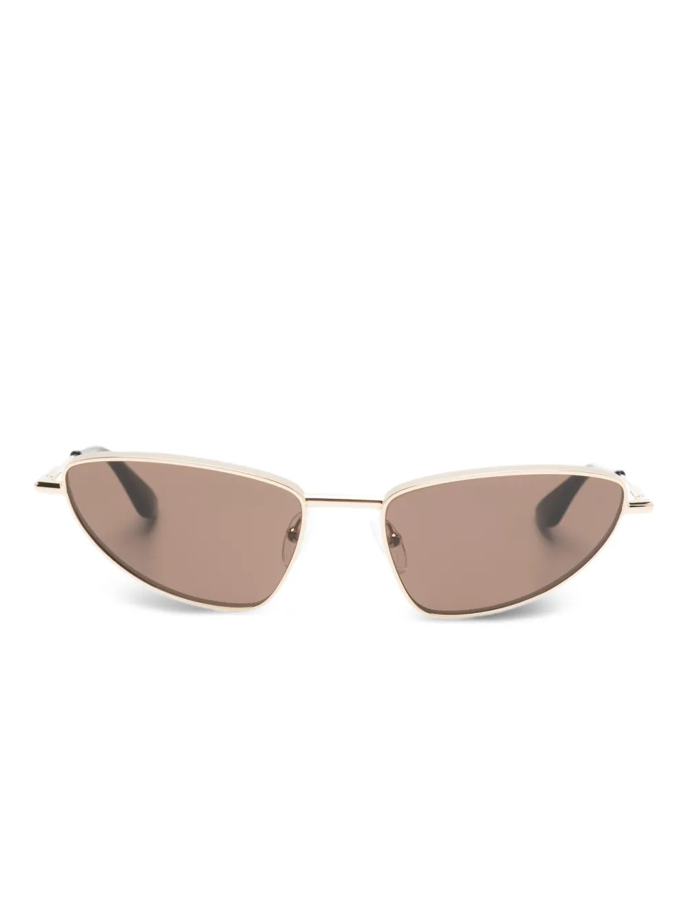 Alexander McQueen Eyewear Occhiali da sole geometrici - Oro