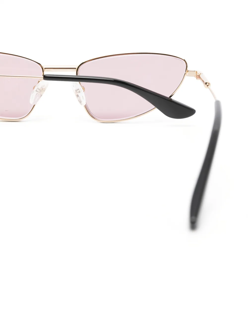 Alexander McQueen Eyewear Zonnebril met cat-eye montuur Goud