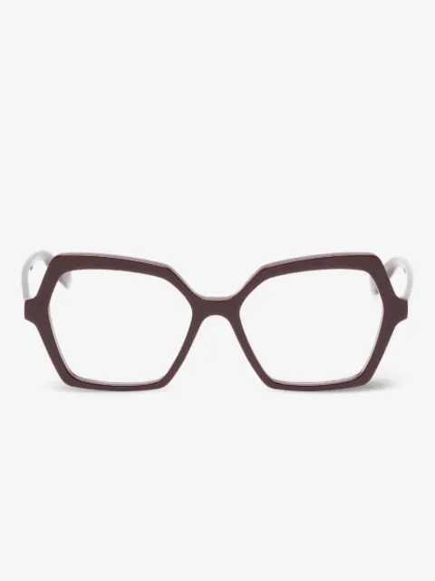 Alexander McQueen Eyewear geometric frame glasses