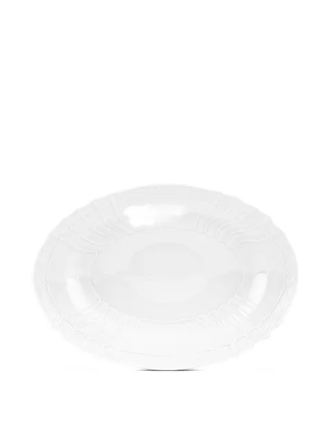 GINORI 1735 embossed textured oval plate (25cm x 33cm)