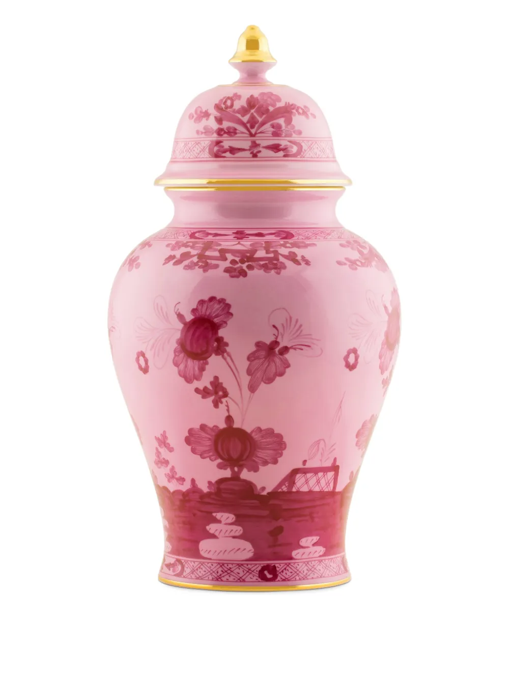 GINORI 1735 large Porpora Potiche vase (19.6cm) | Pink | Image 1