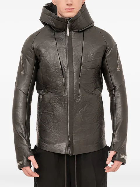 Isaac Sellam Experience Malfeiteur hooded zip-up leather jacket