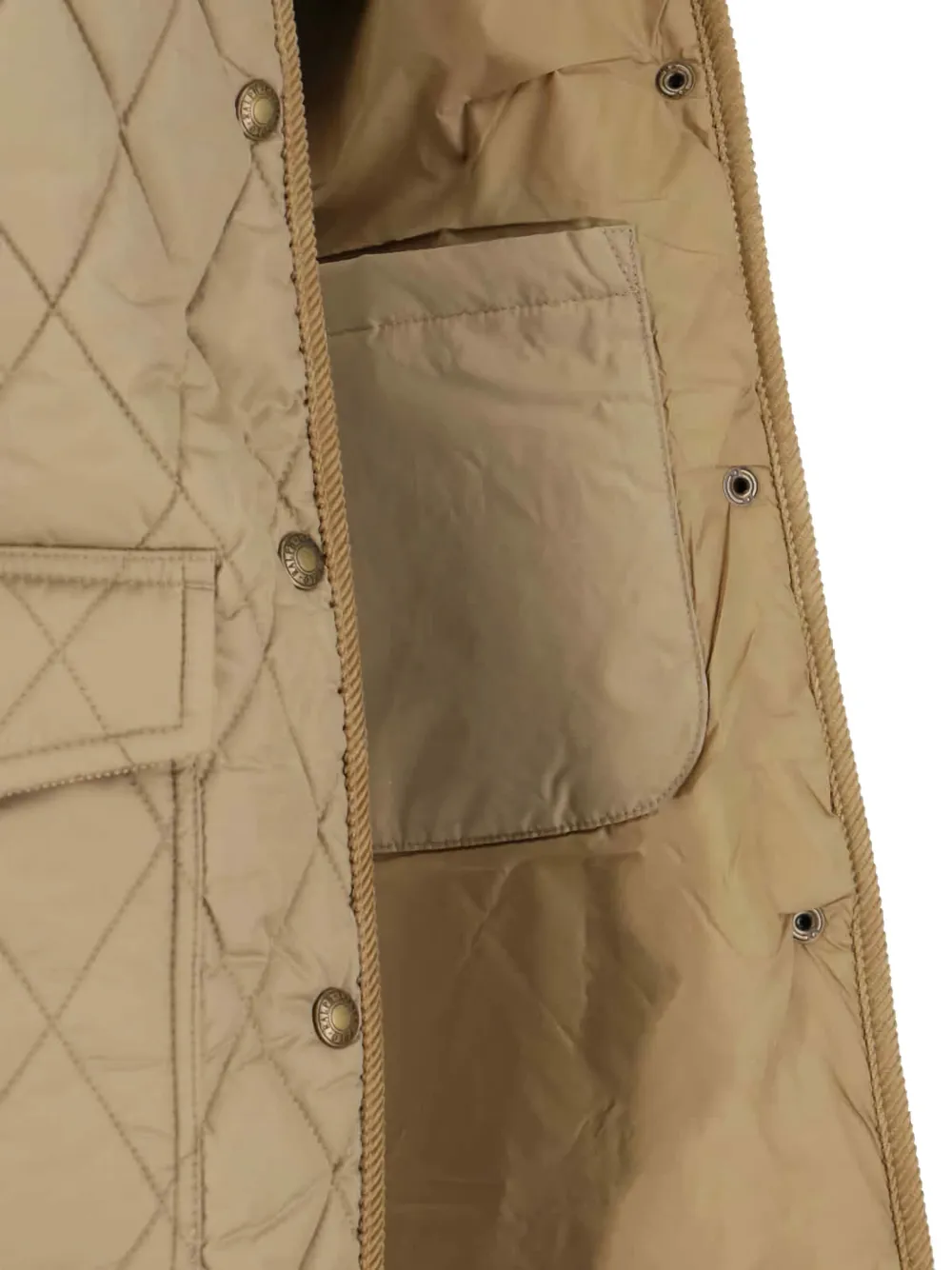 Polo Ralph Lauren Ribfluwelen gewatteerde jas Beige