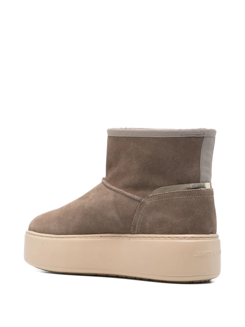 Janet & Janet Logo-plaque Boots In Multi