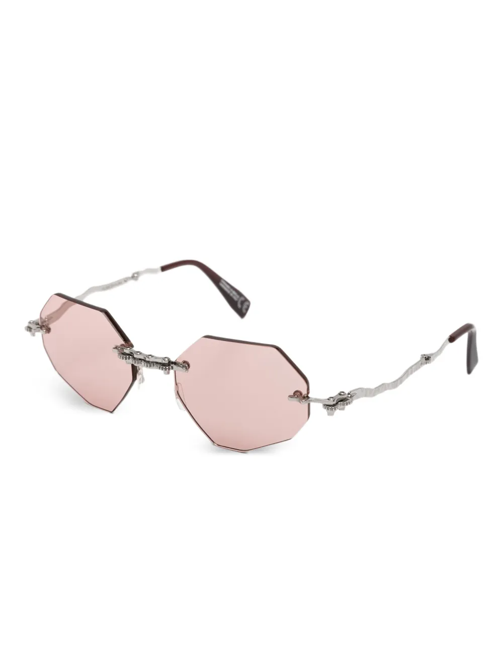 Kuboraum Zonnebril met geometrisch montuur - Zilver