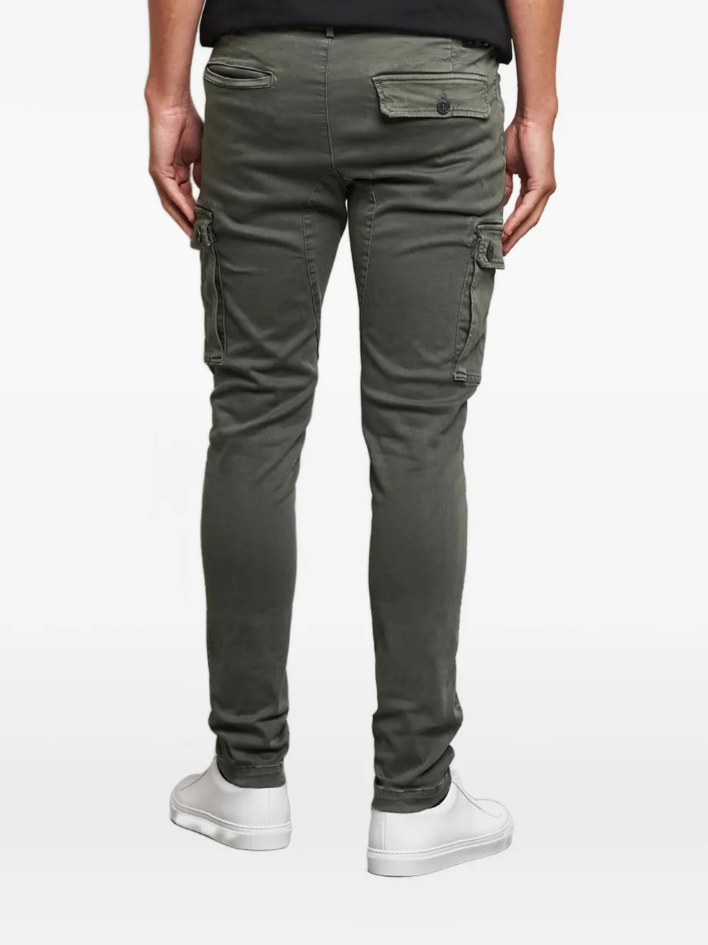 Replay Cargo-pockets Jeans In Green
