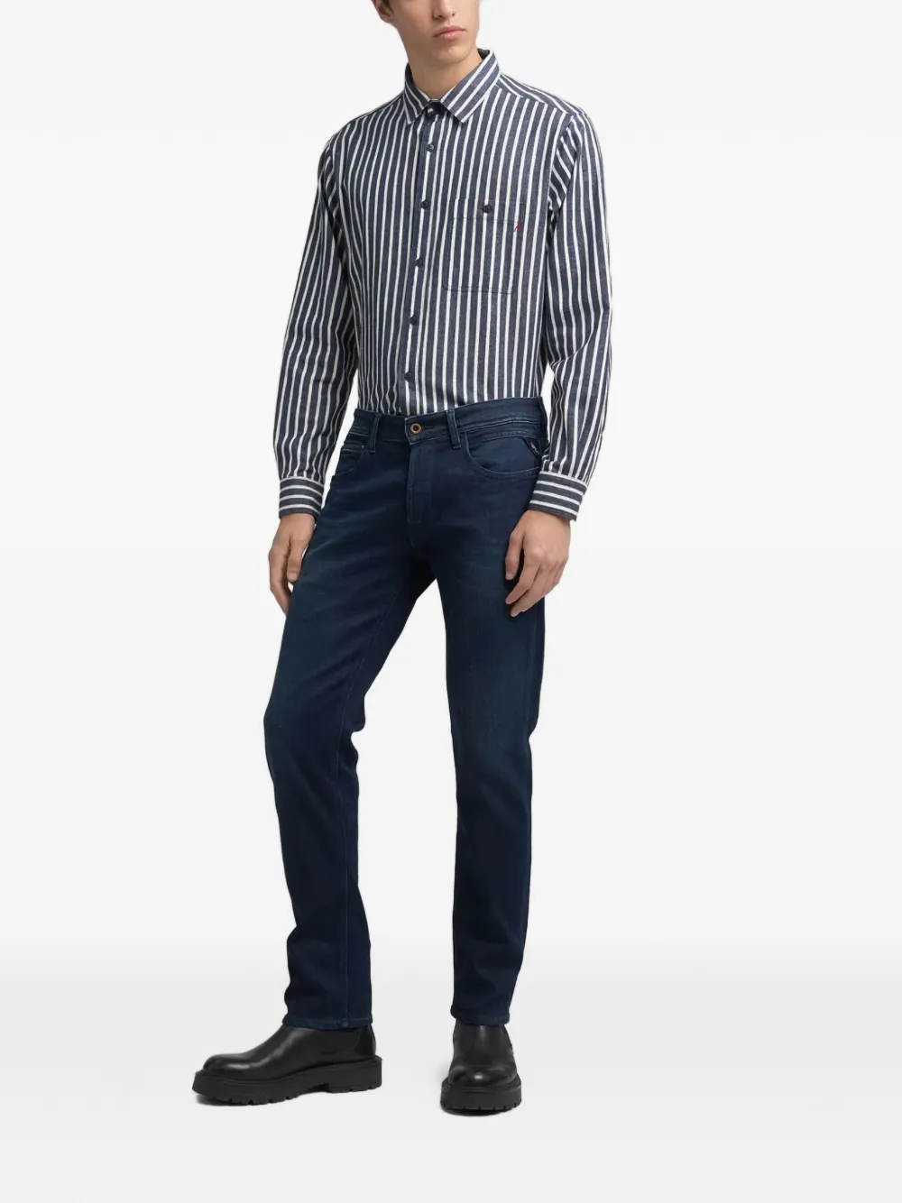 Replay pocket jeans Blauw