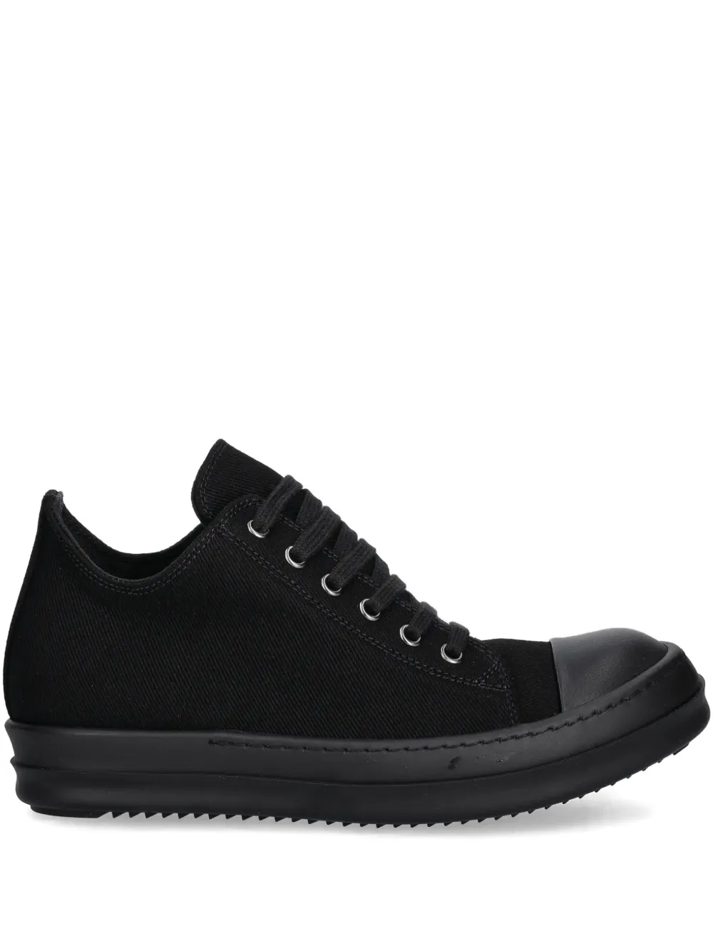 Rick Owens Drkshdw Low Sneaks Lace-up Sneakers In Black