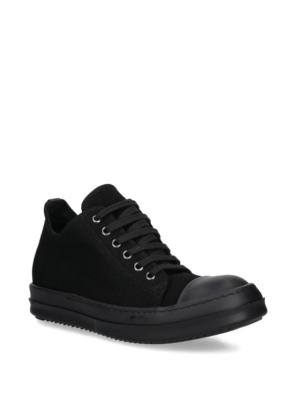 Rick Owens Drkshdw Low Sneaks Lace-up Sneakers In Black