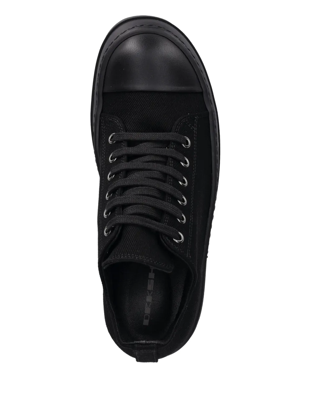 Rick Owens Drkshdw Low Sneaks Lace-up Sneakers In Black