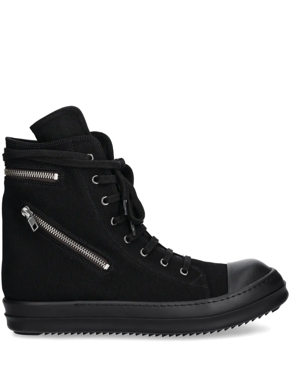 Rick Owens Drkshdw Cargo Sneaks Zip-detail Sneakers In Black