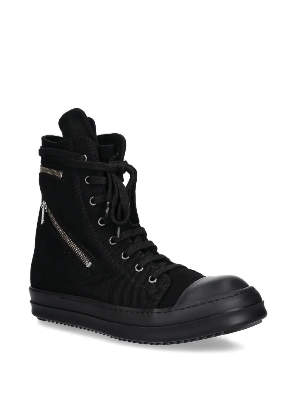 Rick Owens Drkshdw Cargo Sneaks Zip-detail Sneakers In Black