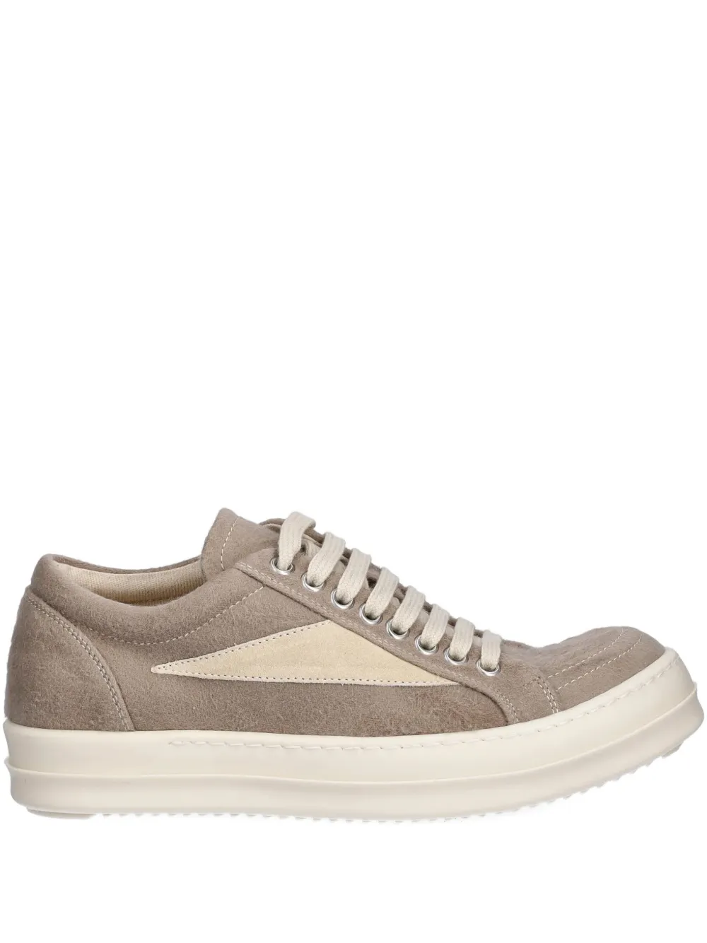 Rick Owens Drkshdw Vintage Sneaks Brushed-effect Sneakers In Brown