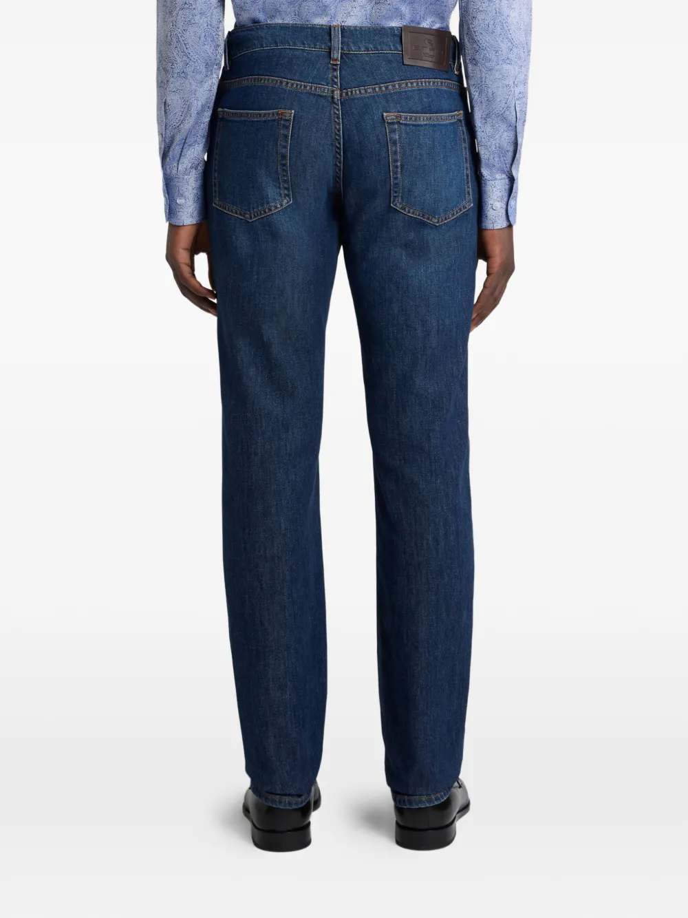 ETRO Slim-fit jeans met 5 zakken Blauw