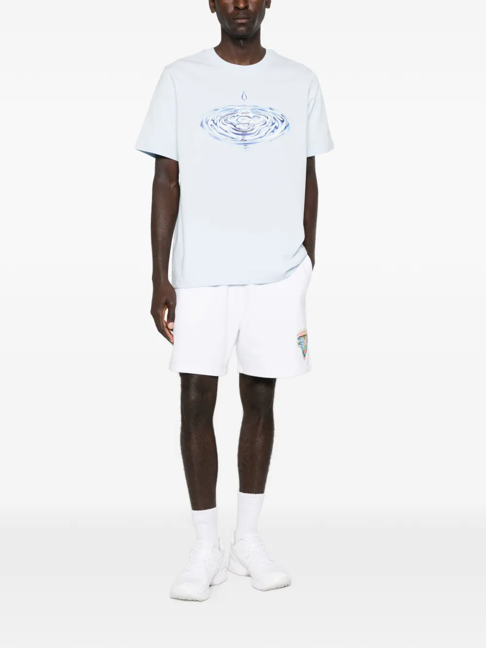 Casablanca graphic tee T-shirt - Blauw