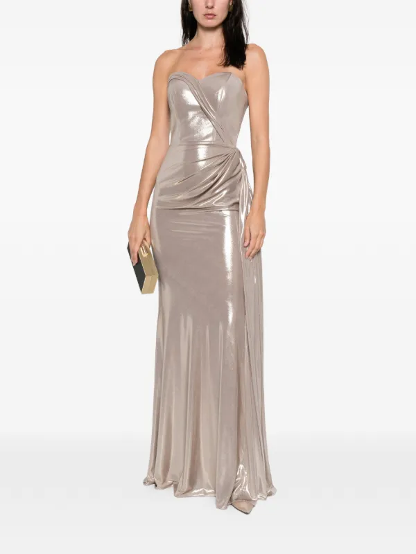 angelina silver dress Angelina Jolie's Silver Jenny Packham Dress
