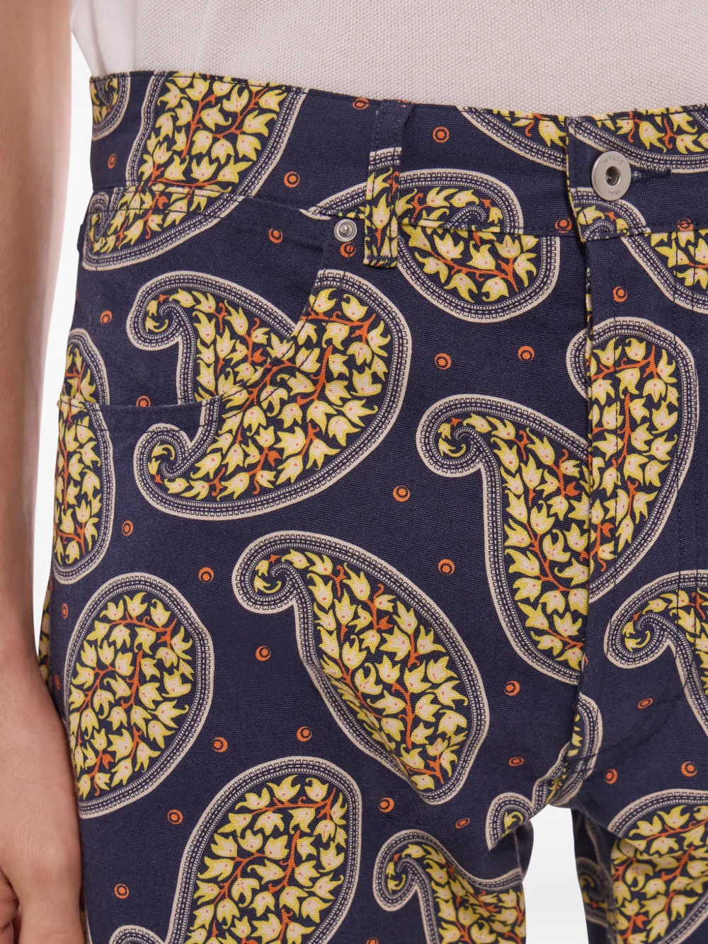 FURSAC Jeans met paisley-print Blauw