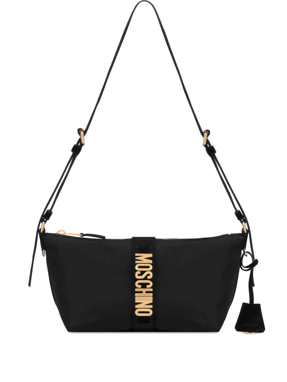 Moschino logo-lettering shoulder bag - Nero