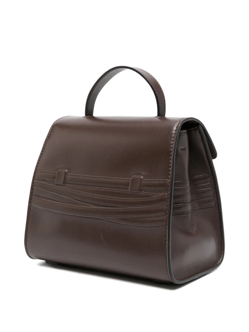 Moschino Shopper met logo-reliëf Bruin